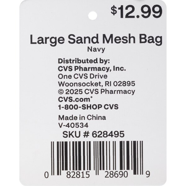 Sun & Sky Oversized Mesh Tote, Navy