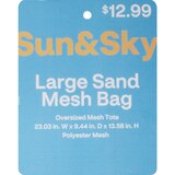 Sun & Sky Oversized Mesh Tote, Pink, thumbnail image