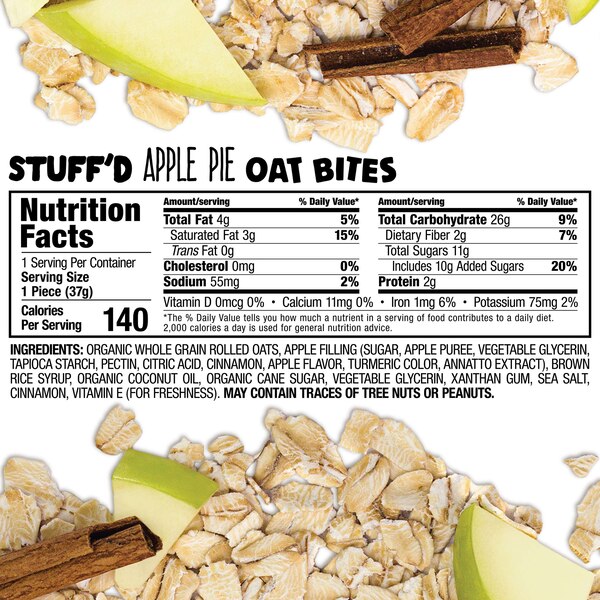 Bobo's Oat Bites, Stuff'd Apple Pie, 5 ct, 6.5 oz