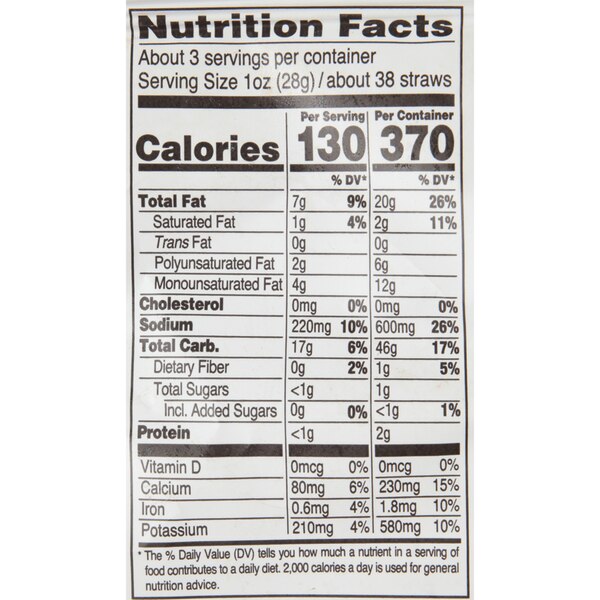 Sensible Portions Garden Veggie Straws, Sea Salt, 2.75 oz