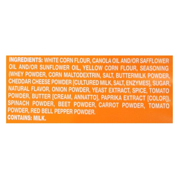Garden Veggie Flavor Burst Nacho Cheese Tortilla Chips, 6 oz