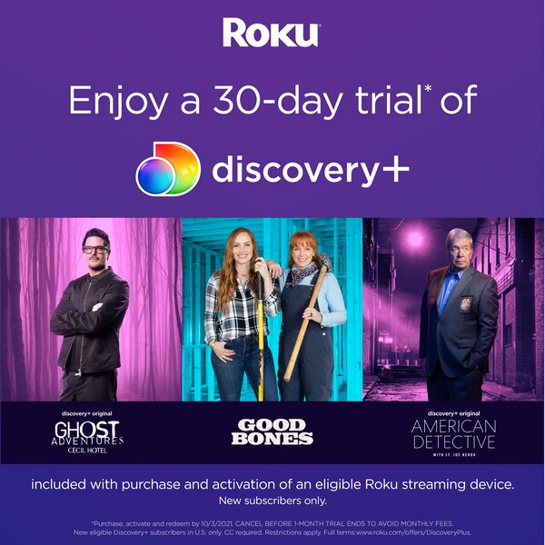 Roku Express HD Streaming Media Player with High Speed HDMI Cable and Simple Remote