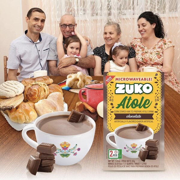 Zuko Atole Corn Starch Mix, Chocolate, 1.6 OZ