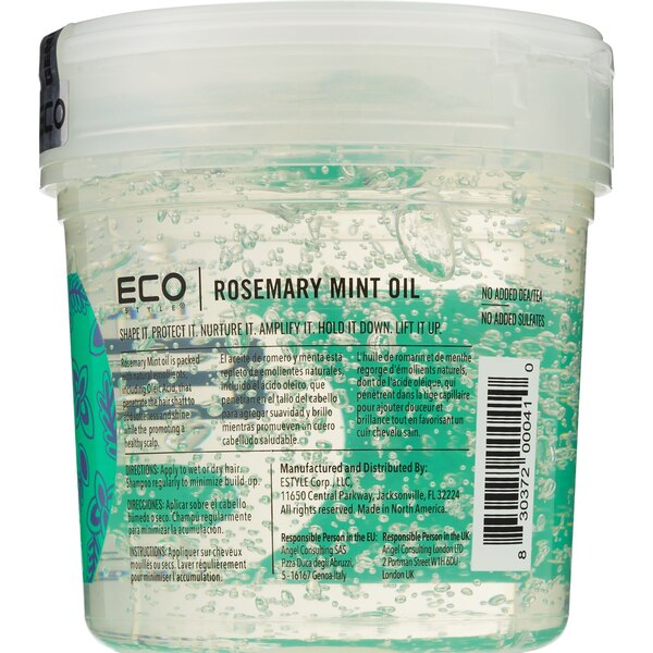 Eco Style Rosemary Mint Oil Styling Gel, 16 OZ