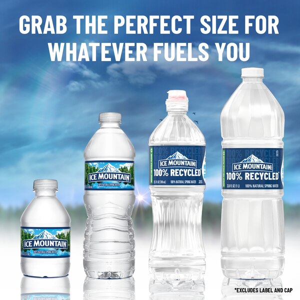Ice Mountain 100% Natural Spring Water Plastic Bottle