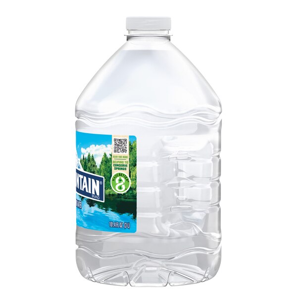 Ice Mountain 100% Natural Spring Water Plastic Jug, 101.4 oz
