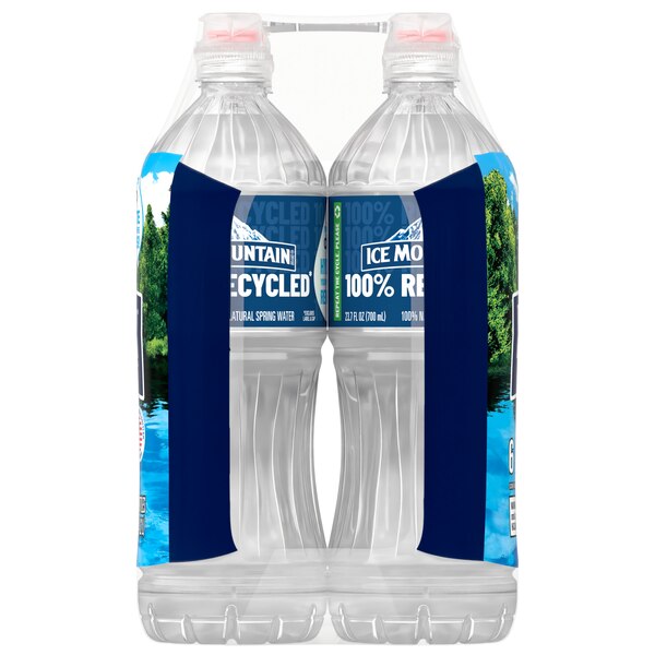 Ice Mountain 100% Natural Spring Water, Sport Cap Bottles, 6 ct, 23.7 oz