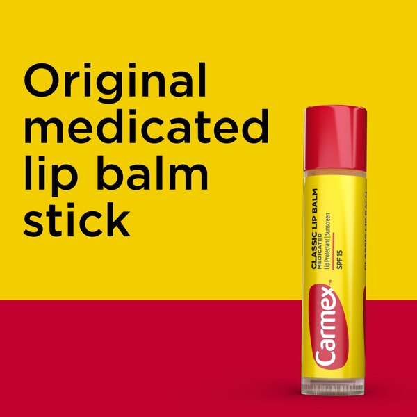 Carmex Classic Medicated Lip Balm, 3 0.15 OZ Sticks