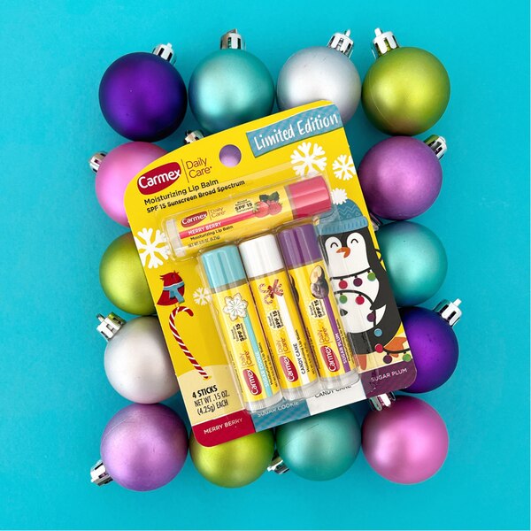 Carmex Daily Care Moisturizing Lip Balm Sticks, Limited Edition, 4 Pack