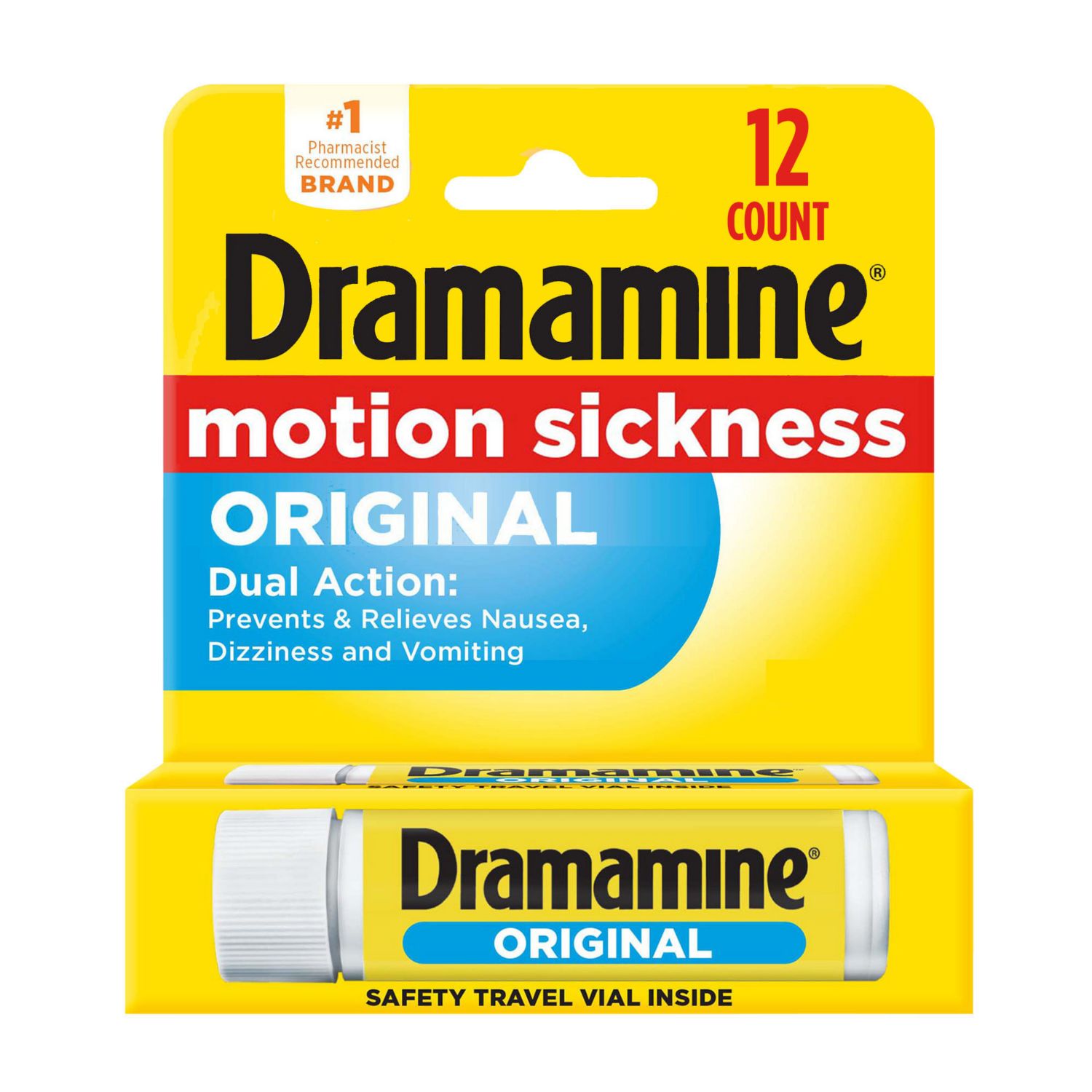 Dramamine, Original Formula Motion Sickness Relief, 12 CT