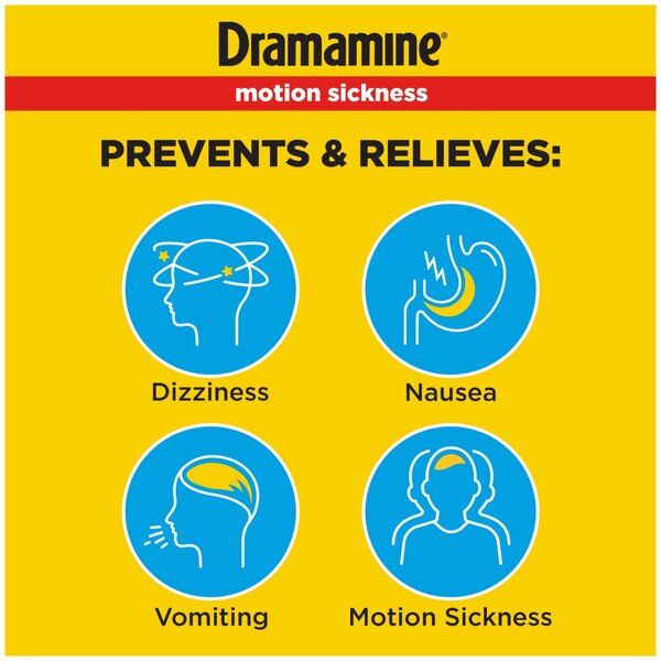 Dramamine Original Dual-Action Motion Sickness Relief Tablets, 36 CT