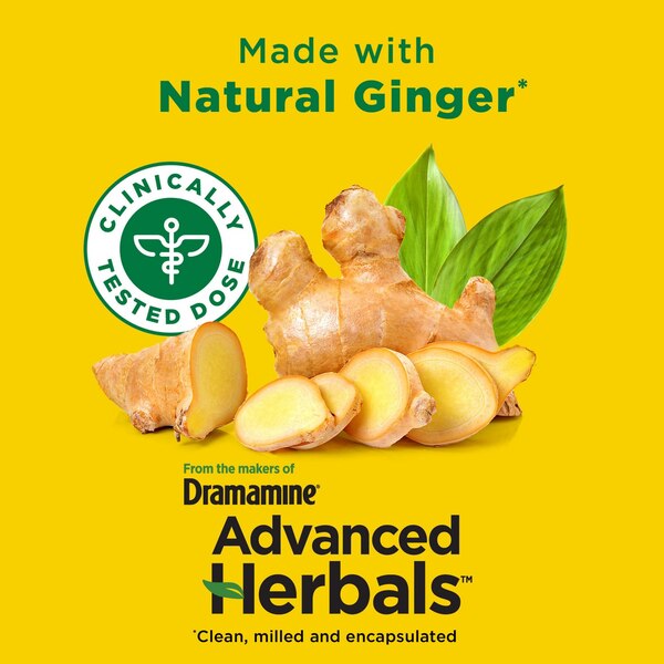 Advanced Herbals Motion Sickness Relief - Non-Drowsy, Naturals With Ginger, 18 CT