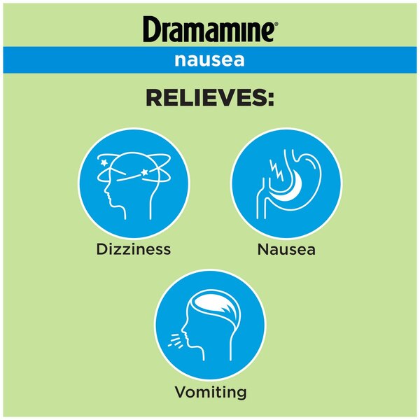 Dramamine Nausea Relief Tablets, 10 CT