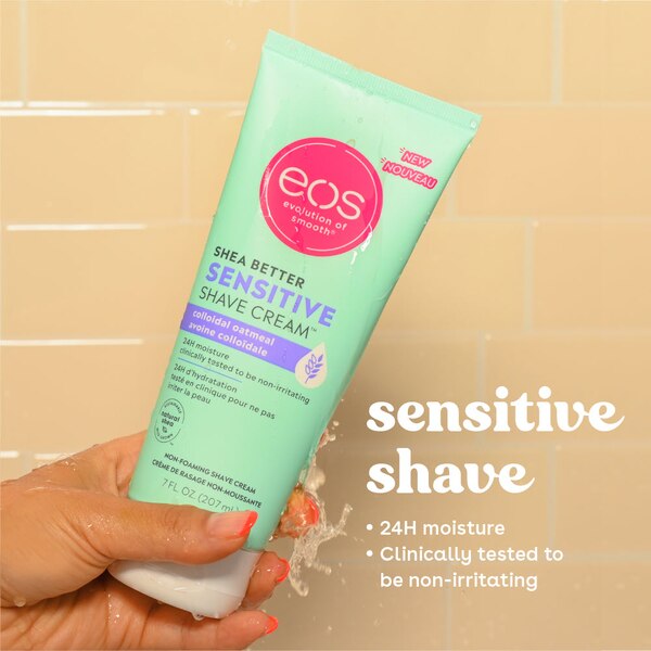 eos Shea Better Sensitive Shave Cream, Oatmeal, 7 OZ