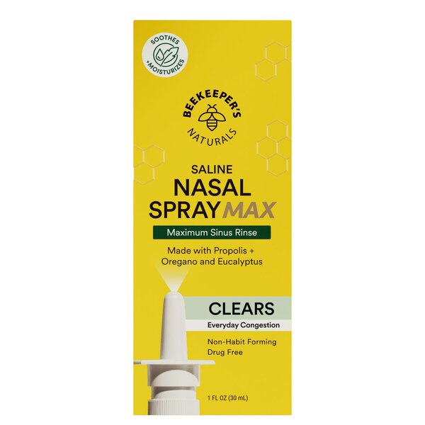 Beekeeper's Naturals Propolis Nasal Spray Max, 1 FL OZ