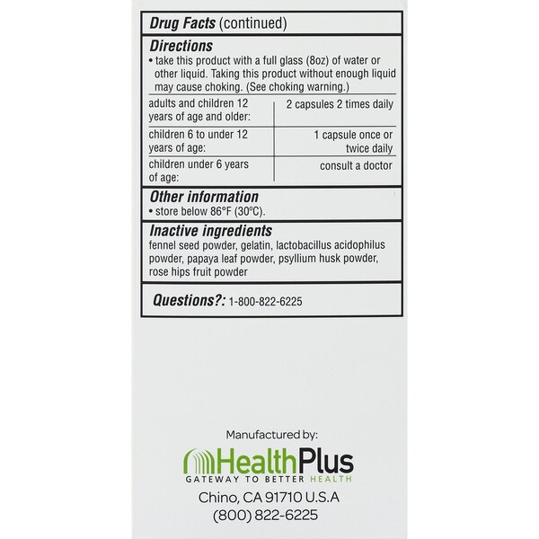 HealthPlus Super Colon Cleanse Stimulant Laxative Capsules