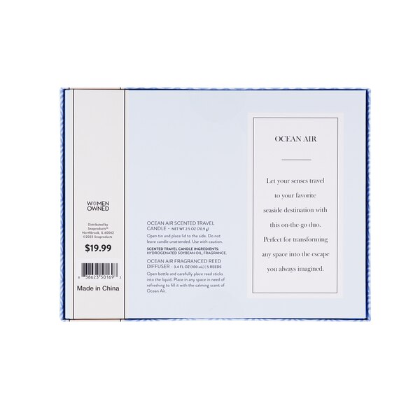 Everybeing Candle & Diffuser Gift Set, Ocean Air