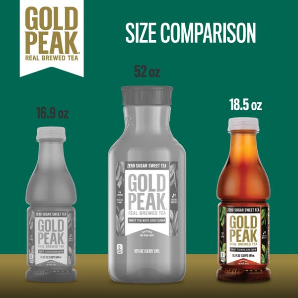 Gold Peak Zero Sugar Sweet Tea Bottle, 18.5 fl oz