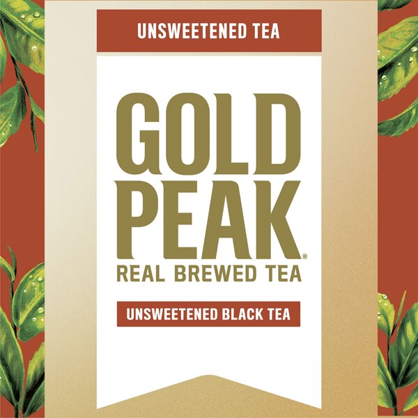 Gold Peak Unsweetened Black Tea Bottle, 18.5 fl oz