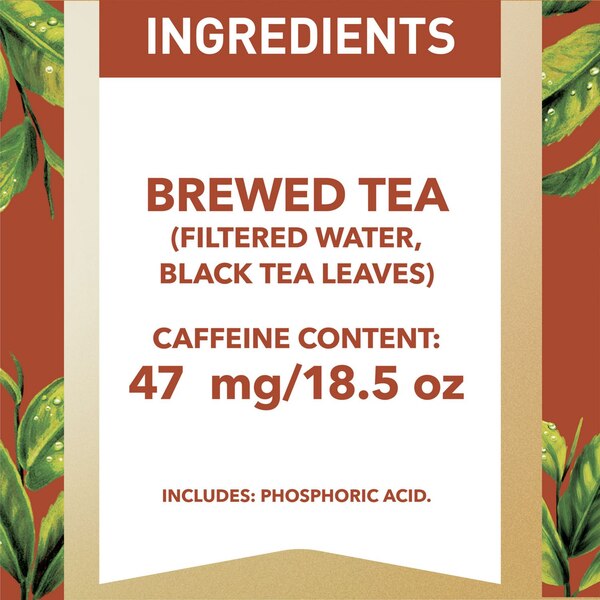 Gold Peak Unsweetened Black Tea Bottle, 18.5 fl oz