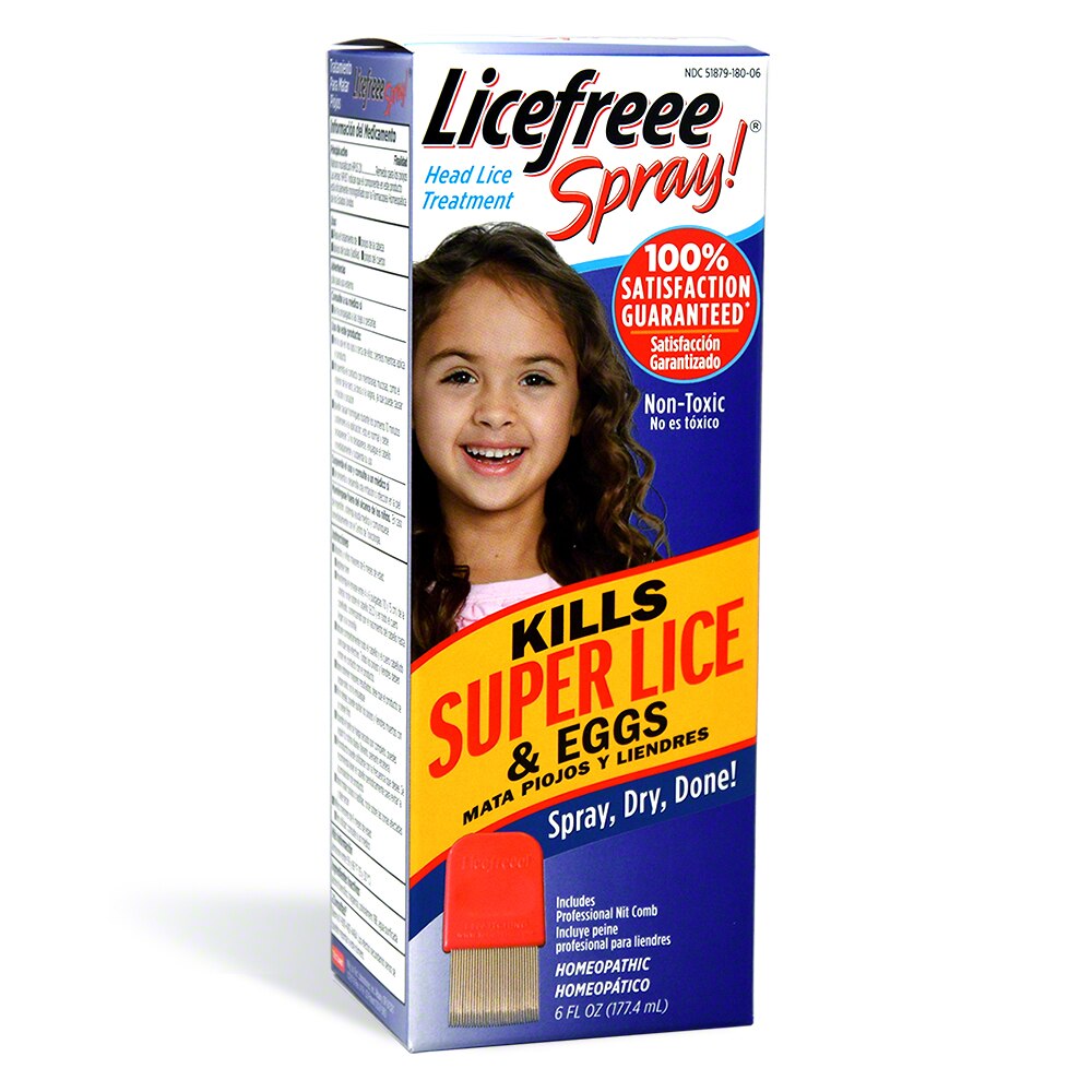 Licefreee - Tratamiento instantáneo contra los piojos en spray, 6 oz