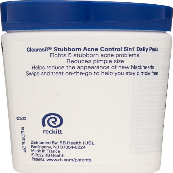 Clearasil Ultra 5 in 1 Acne Face Wash Pads, 90 CT