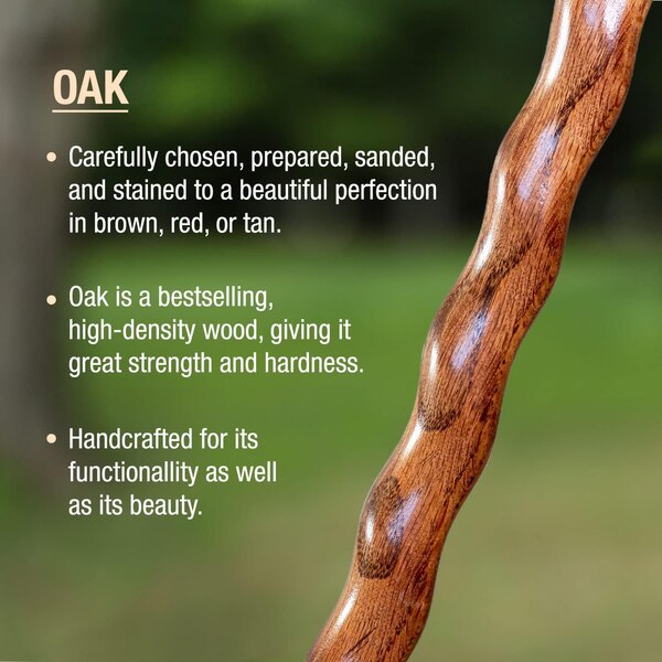 Brazos 55" Red Twisted Ash Hitchhiker Walking Stick