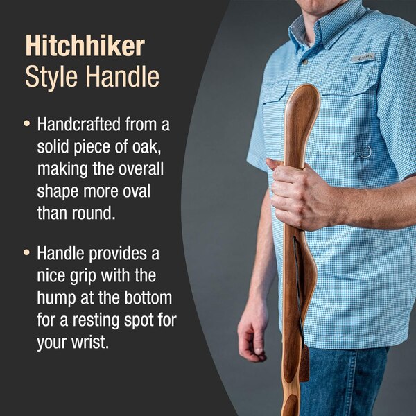 Brazos 55" Red Twisted Ash Hitchhiker Walking Stick