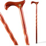 DMI Brazos Twisted Cedar Walking Cane, thumbnail image