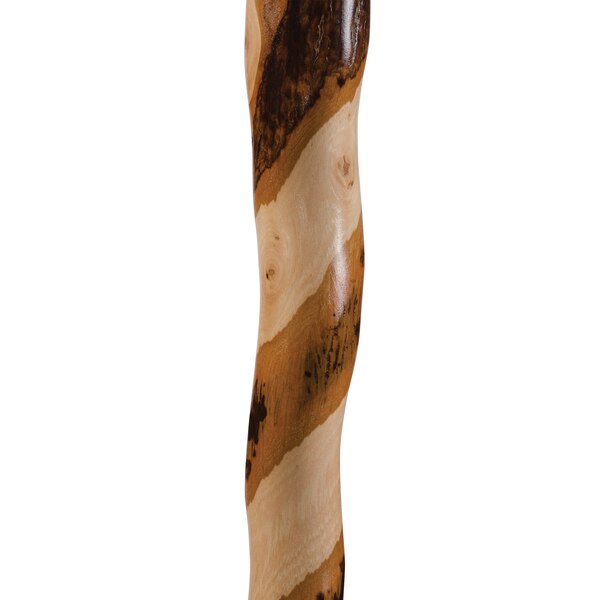 Brazos Twisted Hickory Derby Handcrafted Wood Walking Cane