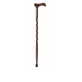 DMI Brazos 37 Twisted Walnut Walking Cane, thumbnail image