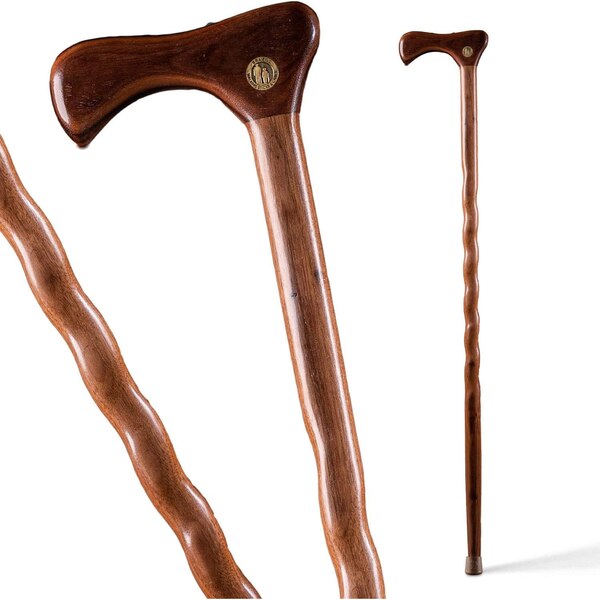 DMI Brazos 37 Twisted Walnut Walking Cane