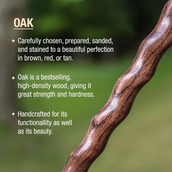 DMI Brazos 37" Twisted Oak Rustic Walking Cane