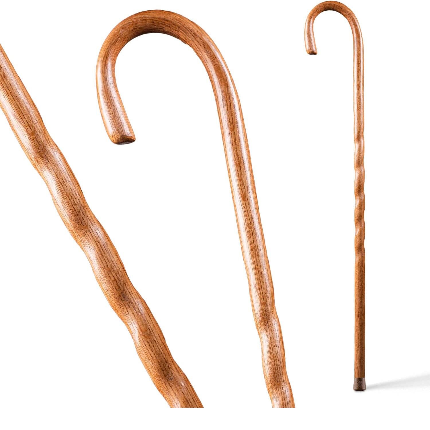 DMI Brazos 37 Twisted Oak Crook Neck Walking Cane
