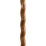 Brazos Twisted Walnut Derby Handcrafted Wood Walking Cane, thumbnail image