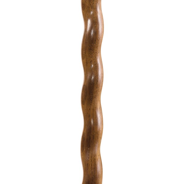 Brazos Twisted Walnut Derby Handcrafted Wood Walking Cane