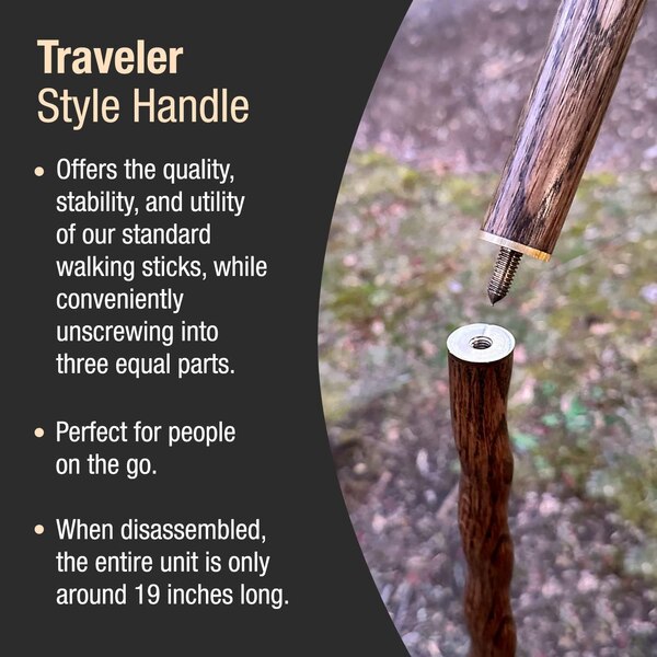 DMI Brazos 55" Twisted Oak Traveler's Stick
