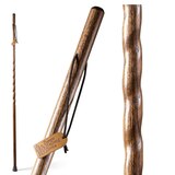 DMI Brazos 55" Twisted Oak Trekker Walking Stick, Brown, thumbnail image