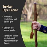 DMI Brazos 55' Twisted Oak Trekker Walking Stick, Red, thumbnail image