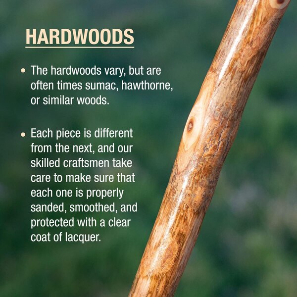DMI Brazos 55" Free Form American Hardwood Walking Stick