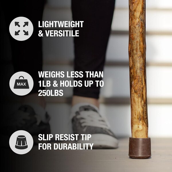DMI Brazos 55" Free Form American Hardwood Walking Stick