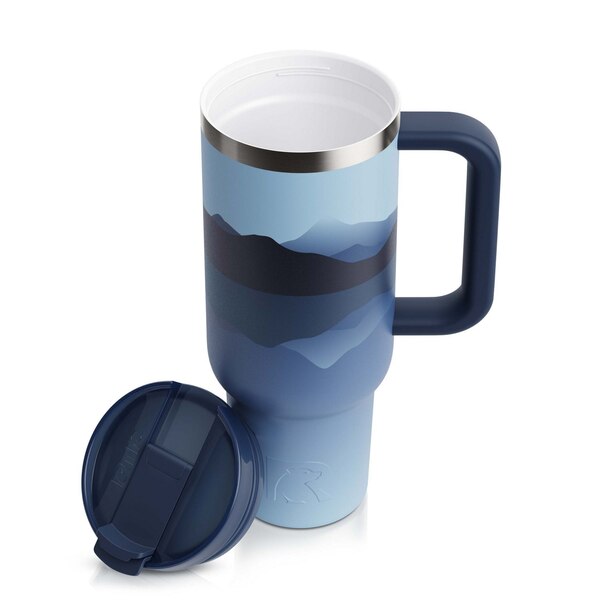 RTIC Road Trip Tumbler, Blue, 40 oz