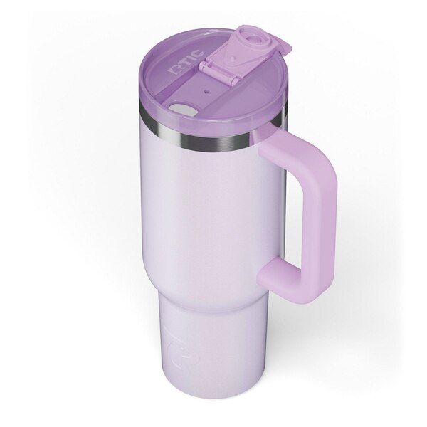 RTIC Road Trip Tumbler, Lavender Glitter, 40 oz