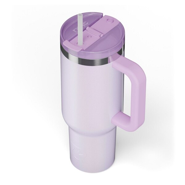 RTIC Road Trip Tumbler, Lavender Glitter, 40 oz