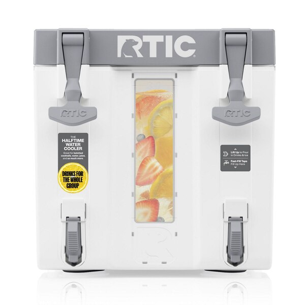 RTIC 3-Gallon Halftime Cooler, White