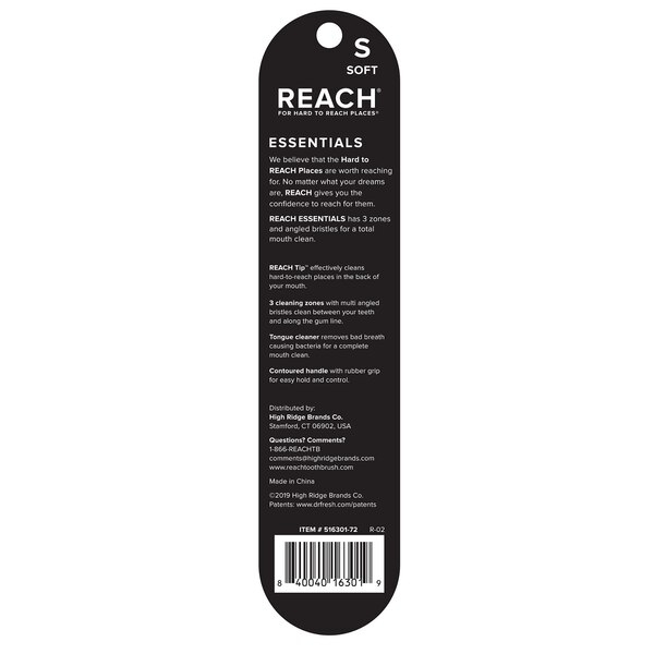 REACH Essentials Soft Toothbrush, 2 CT
