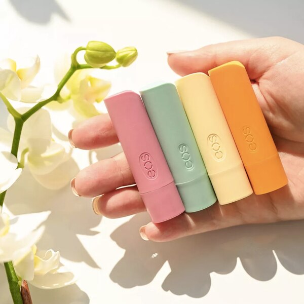 eos 100% Natural & Organic Lip Balm Variety Pack, 4 0.14 OZ Sticks