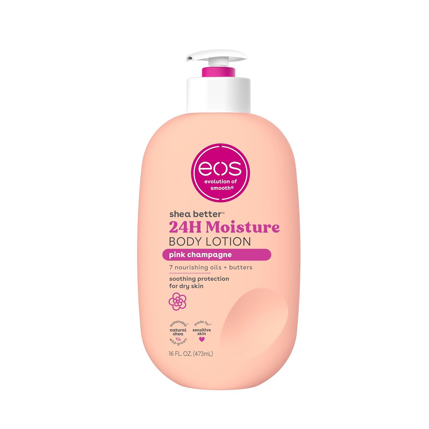 eos Body Lotion, Pink Champagne, 16 OZ