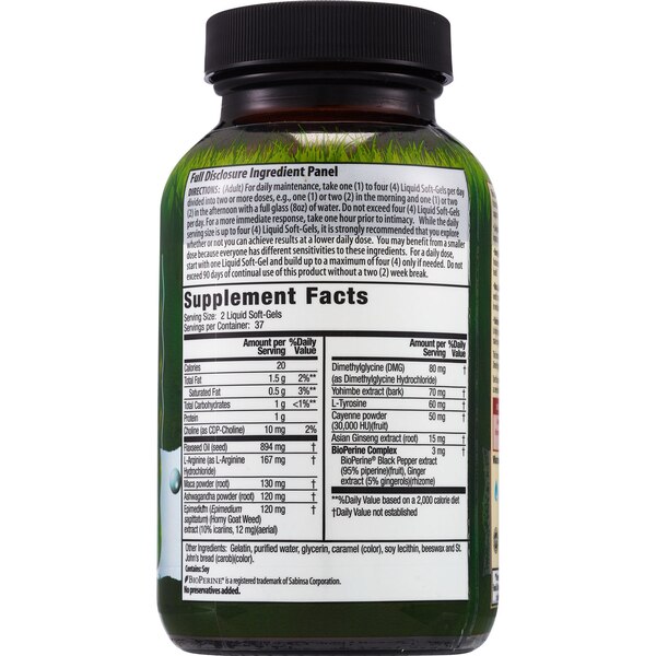 Irwin Naturals L-Arginine + Horny Goat Weed 75ct