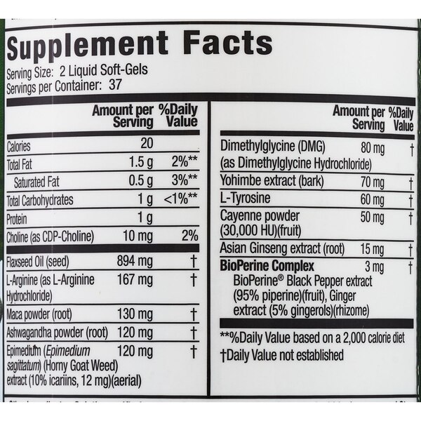 Irwin Naturals L-Arginine + Horny Goat Weed 75ct